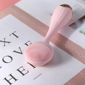 2 in 1 Electric Face Cleansing Brush Silicone Usb