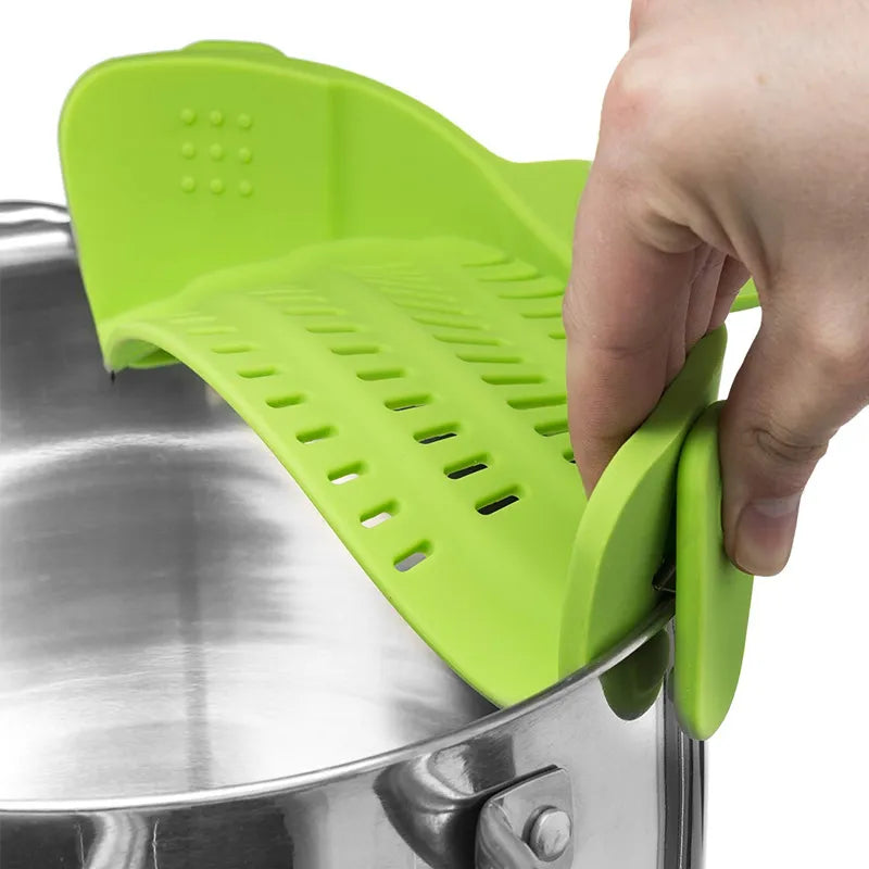 Silicone Clip On Pot Strainer