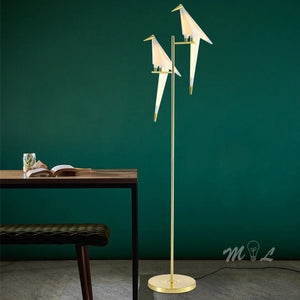 Bird Paper Floor Lamp