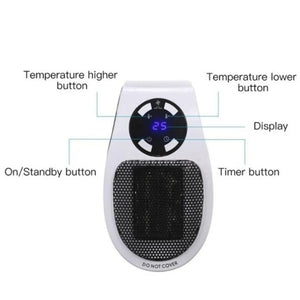 Wall-Outlet Mini Electric Air Heater