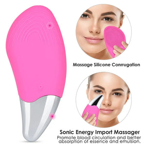 Waterproof Silicone Sonic Face Massage Cleaner